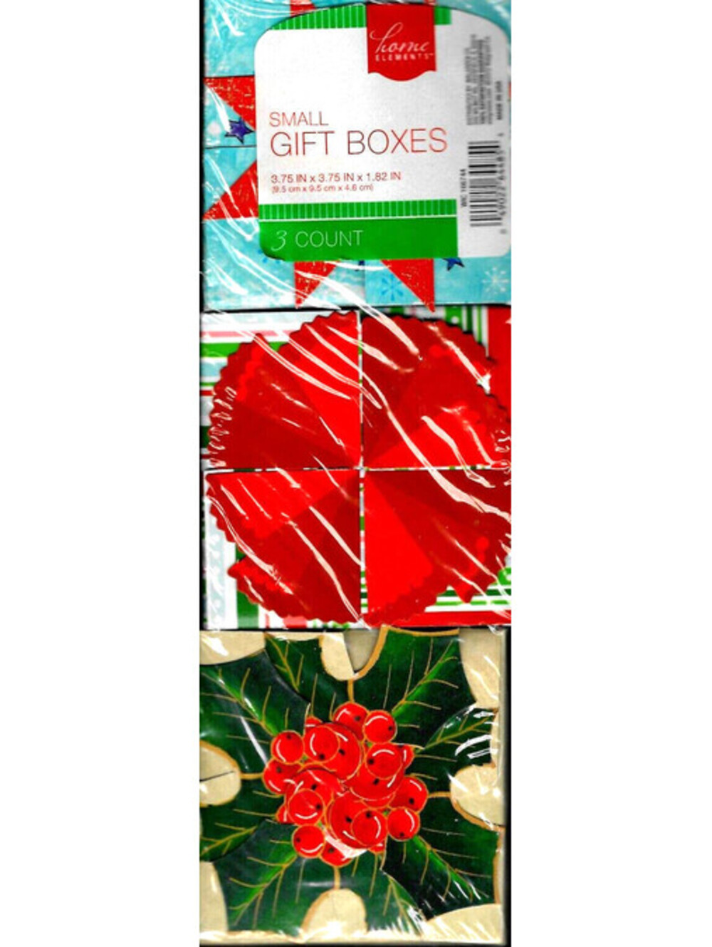 3 Small Gift Boxes 3.75 x 3.75 x 1.82 inches